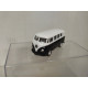 VOLKSWAGEN T1 1963 MICROBUS BLACK/WHITE apx 1:60 WELLY PULLBACK NO BOX