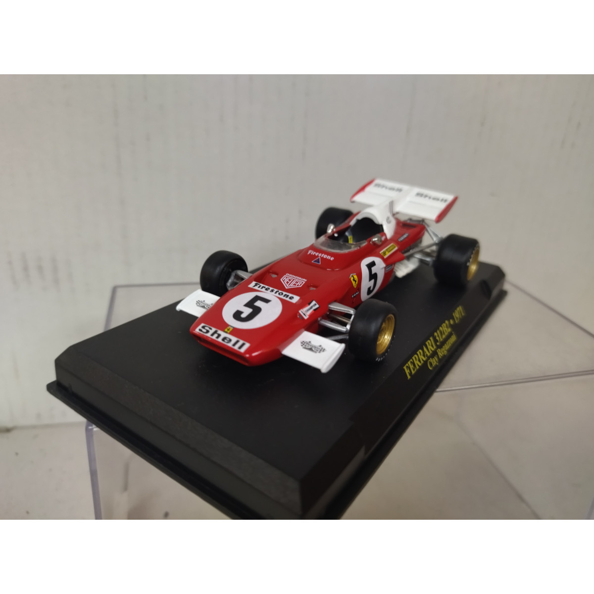 Atlas Ferrari 312B2 Clay Regazzoni 1971 – 1/43 Modellauto, Metall, Ca. 10 Cm, Mit Sockel & Verpackung