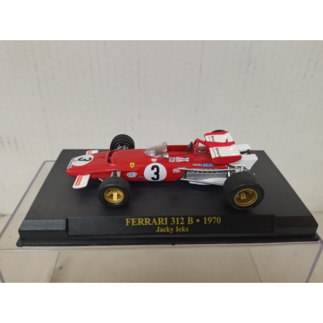 FERRARI 312 B 1970 Jacky ICKX F1 FORMULE 1 N°3 rouge au 1/43 sous