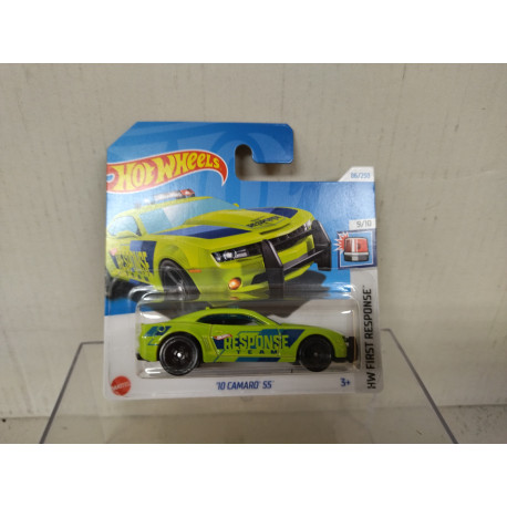 CHEVROLET CAMARO 2010 SS GREEN 9/10 FIRST RESPONSE 1:64 HOT WHEELS