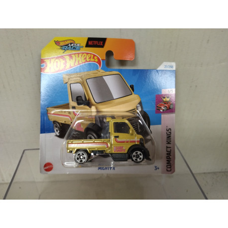 MIGHTY K SURF SKATE YELLOW 1/5 COMPACT KINGS 1:64 HOT WHEELS