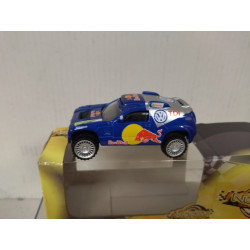 VOLKSWAGEN RACE TOUAREG RED BULL BOX YELLOW apx 1:64 NOREV 3 INCHES (7,5cm)