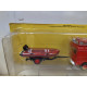 SAVIEM TP3 + REMOLQUE BARCA FIRE/POMPIERS/BOMBEROS 1:43 SALVAT IXO