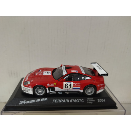 FERRARI 575 GTC 2004 24 H LE MANS BOSCH-SULLIVAN-BIAGI 1:43 ALTAYA IXO