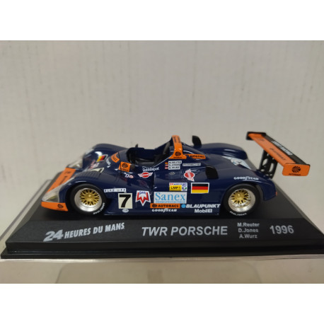 TWR PORSCHE WSC-95 1996 WIN 24 H LE MANS REUTER-JONES-WURZ 1:43 ALTAYA IXO