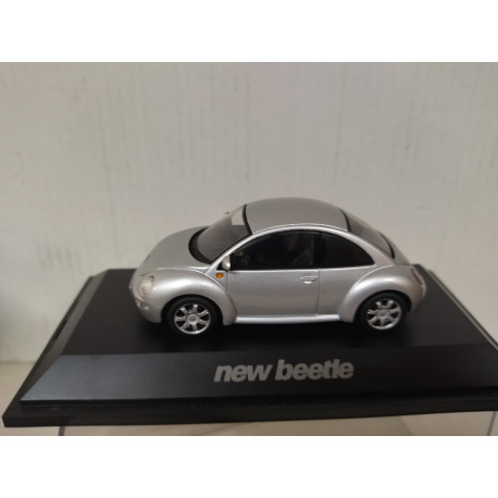 VOLKSWAGEN NEW BEETLE SILVER 1:43 SCHUCO DEALER