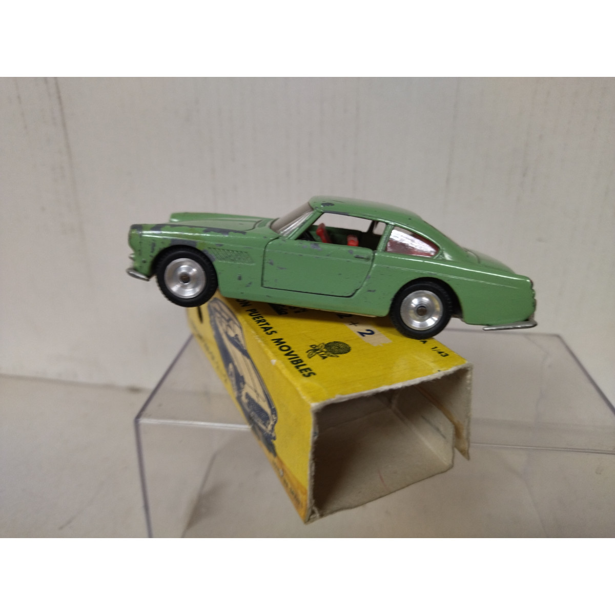 FERRARI 250 GT 2+2 GREEN 1:43 SOLIDO DALIA 123 BOX CASSE - BCN