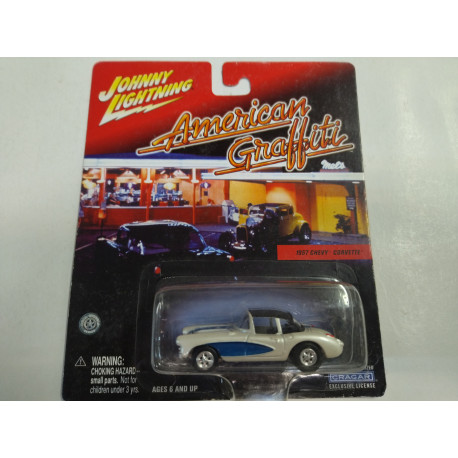 CHEVROLET CORVETTE C1 1957 AMERICAN GRAFFITI 1:64 JOHNNY LIGHTNING