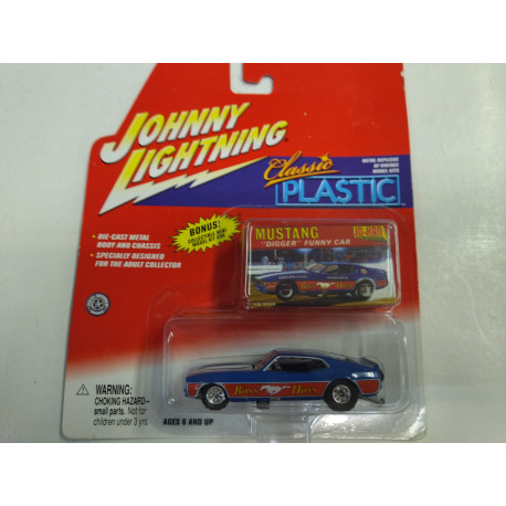 FORD MUSTANG DIGGER FUNNY CAR CLASSIC PLASTIC 1:64 JOHNNY LIGHTNING