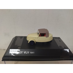 PEUGEOT VLV 1941 ELECTRIC MICROCAR 1:43 NOREV HACHETTE CAJA NO ORIGINAL