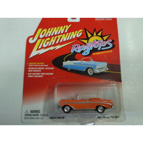 CHEVROLET BEL AIR 1956 CONVERTIBLE RAGTOPS 1:64 JOHNNY LIGHTNING