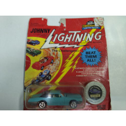 CUSTOM THUNDERBIRD BLUE 01646 THE CHALLENGERS VINTAGE 1:64 JOHNNY LIGHTNING