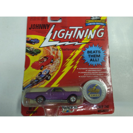 EL CAMINO PURPLE 04664 THE CHALLENGERS VINTAGE 1:64 JOHNNY LIGHTNING