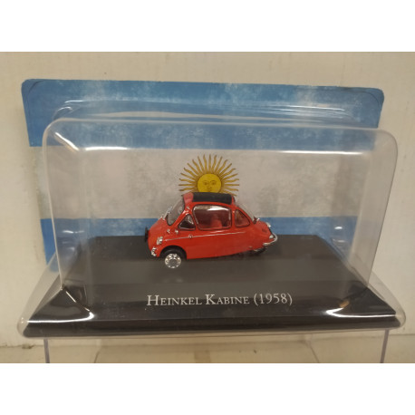 HEINKEL KABINE 1958 RED MICROCARS ARGENTINA 1:43 SALVAT IXO