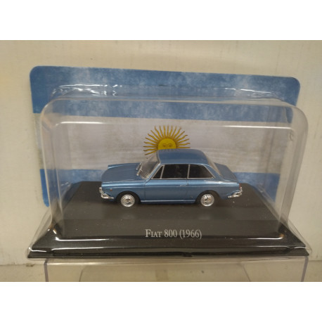 Fiat 800 1966 - Miniature 1/43 Altaya - Bleu - Neuf En Boîte