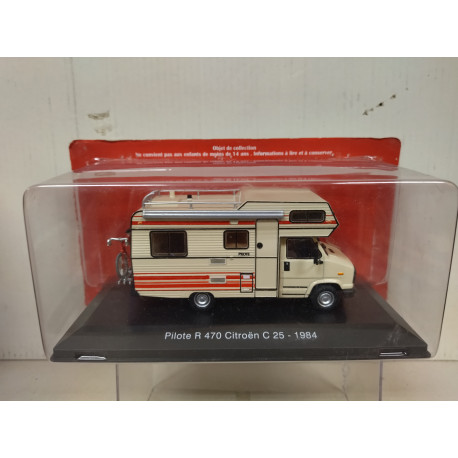 CITROEN C-25 1984 PILOTE R470 AUTOCARAVANA 1:43 HACHETTE IXO