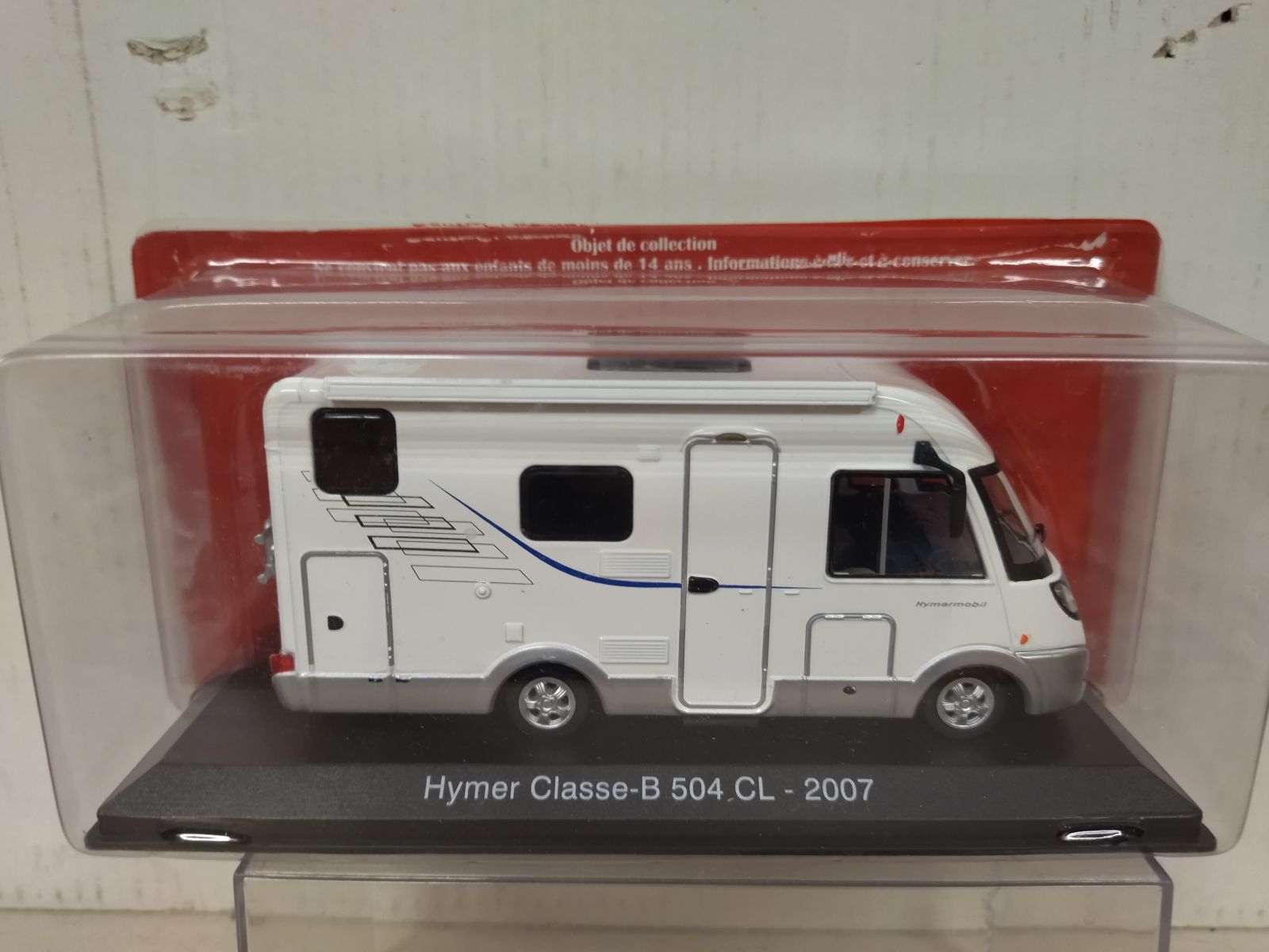 CAMPING CAR MOTORHOME HYMER CLASSE B 504 CL de 2007 au 1/43 NEUF
