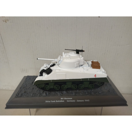M4 SHERMAN 1945 701ST TANK BATTALION USA TANKS WW 2 1:43 ALTAYA IXO