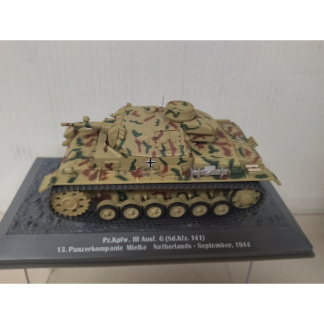 Sd.Kfz.141 PANZER III AUSF G 1944 GERMANY TANKS WW 2 1:43 ALTAYA IXO