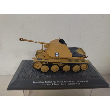 Sd.Kfz.139 MARDER III PANZERJAGER 38 (T) 1942 GERMANY TANKS WW 2 1:43 ALTAYA IXO