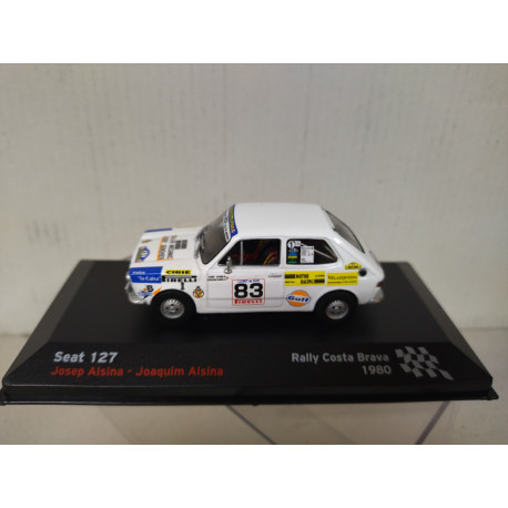 SEAT 127 1980 RALLY COSTA BRAVA ALSINA-ALSINA 1:43 ALTAYA IXO