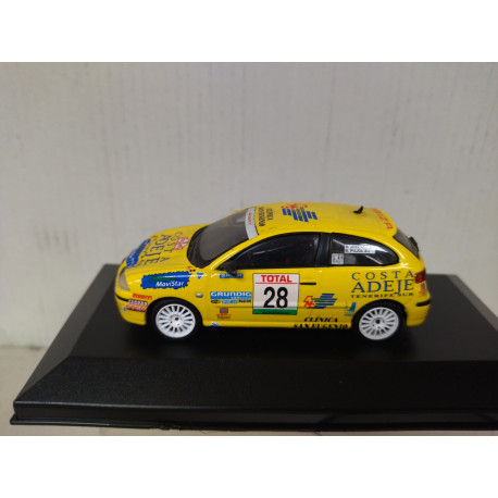 SEAT IBIZA 2000 CUPRA COPA RALLY ARTESA JIMENEZ 1:43 ALTAYA IXO CAJA NO ORIGINAL