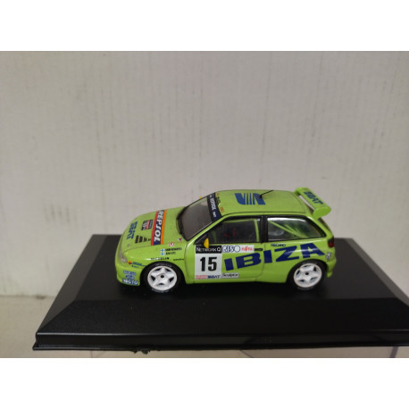 SEAT IBIZA 1996 KIT CAR RALLY RAC ROVANPERA 1:43 ALTAYA IXO CAJA NO ORIGINAL