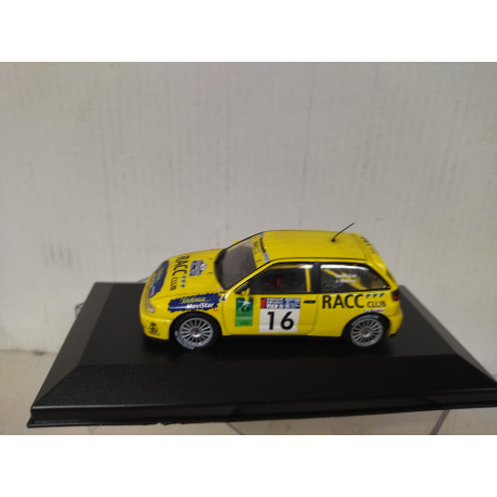 SEAT IBIZA 2000 JUNIOR Gr.A RALLY OURONSE SOLA 1:43 ALTAYA IXO CAJA NO ORIGINAL