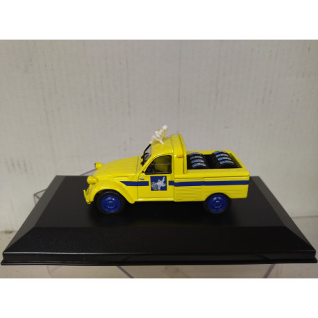 CITROEN 2CV PICKUP MICHELIN 1:43 ALTAYA IXO CAJA NO ORIGINAL DEFECT/NO RETRO