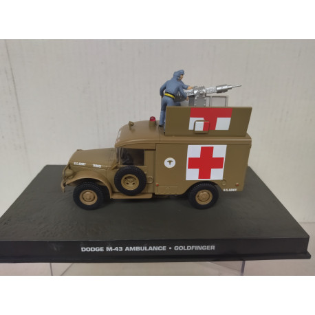 DODGE M-43 AMBULANCE GOLDFINGER 007 JAMES BOND 1:43 IXO EAGLEMOSS URNA RAJADA