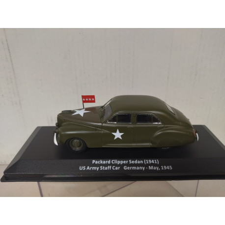 PACKARD CLIPPER 1941 SEDAN US ARMY STAFF CAR 1945 WW 2 1:43 ALTAYA IXO