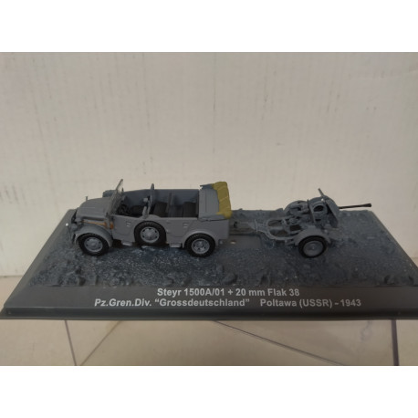 Kfz.21 STEYR 1500A/01 + FLAK 38 20mm 1943 POLTAVA USSR 1:72 ALTAYA IXO