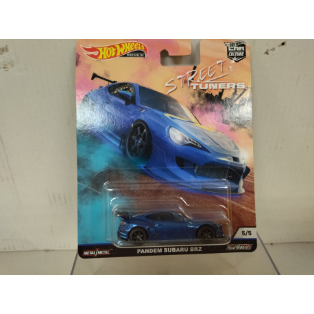 PANDEM SUBARU BRZ BLUE 5/5 STREET TUNERS 1:64 HOT WHEELS PREMIUM
