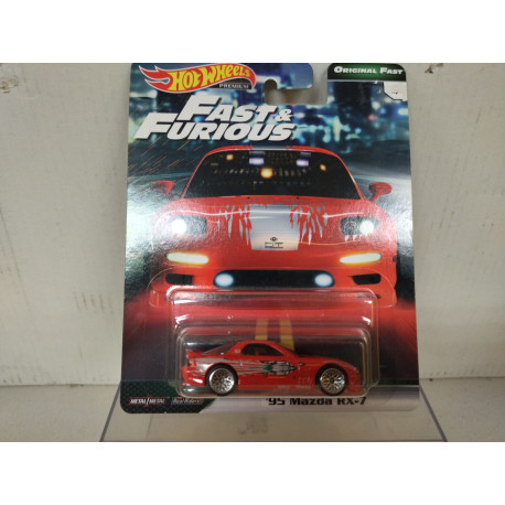 MAZDA RX-7 1995 FAST & FURIOUS 3/5 ORIGINAL FAST 1:64 HOT WHEELS PREMIUM