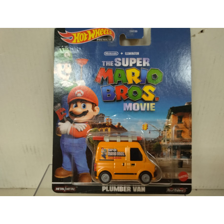 PLUMBER VAN THE SUPER MARIO BROS MOVIE 1:64 HOT WHEELS PREMIUM