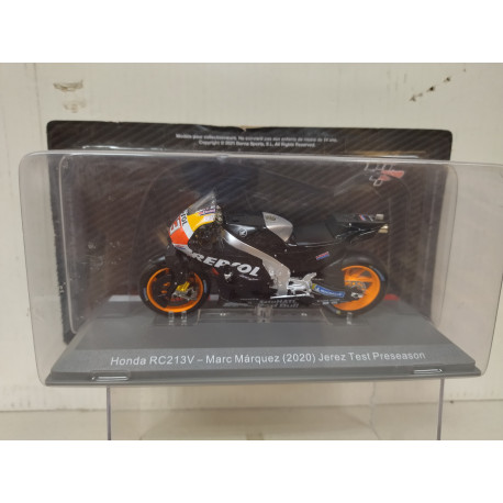 HONDA RC 213V 2020 MARC MARQUEZ TEST JEREZ MOTO GP 1:18 ALTAYA IXO BLISTER OPEN