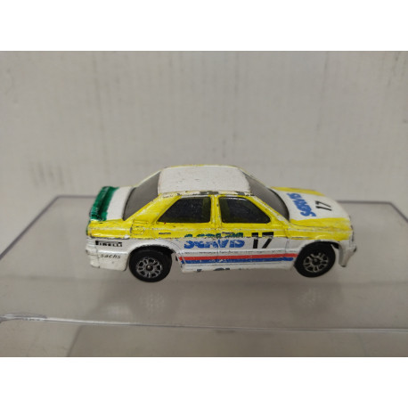 MERCEDES-BENZ W201 190E WHITE/YELLOW apx 1:64 CORGI TOYS NO BOX