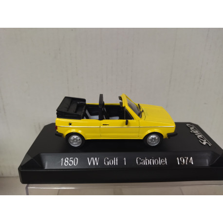 VOLKSWAGEN GOLF 1 1974 CABRIOLET YELLOW 1:43 SOLIDO 1850