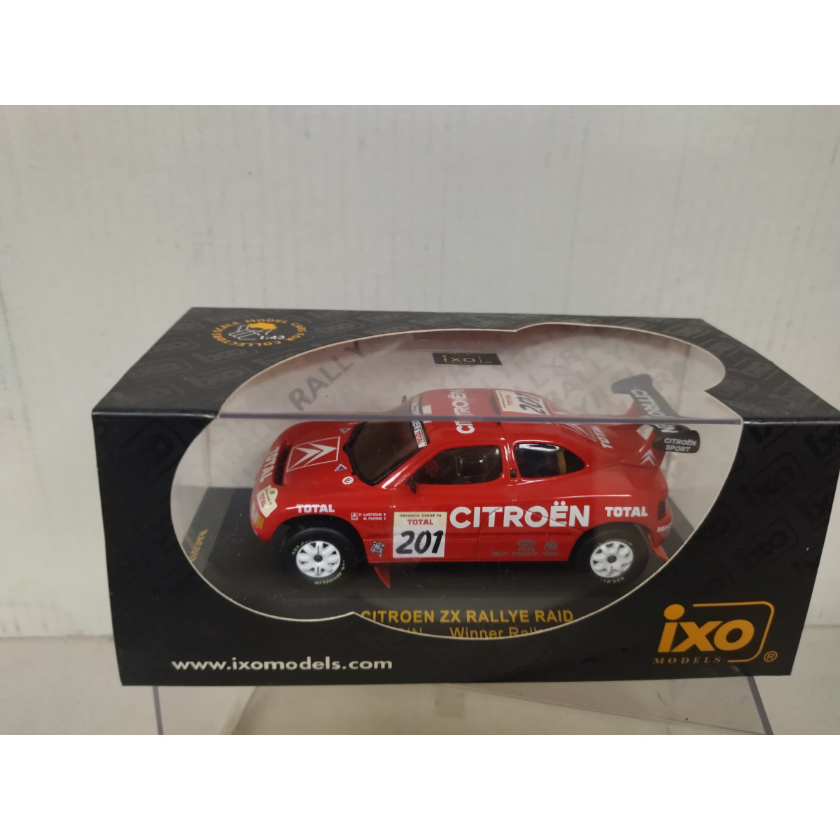 CITROEN ZX 1996 RALLY WINNER RAID GRANADA-DAKAR LARTIGUE 1:43 IXO