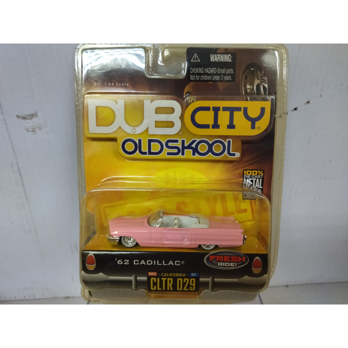 CADILLAC 1962 CONVERTIBLE PINK 029 DUB CITY OLDSKOOL 1:64 JADA