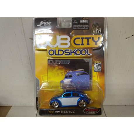 VOLKSWAGEN BEETLE 1959 002 DUB CITY OLDSKOOL 1:64 JADA