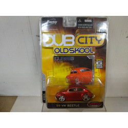 VOLKSWAGEN BEETLE 1959 RED 001 DUB CITY OLDSKOOL 1:64 JADA