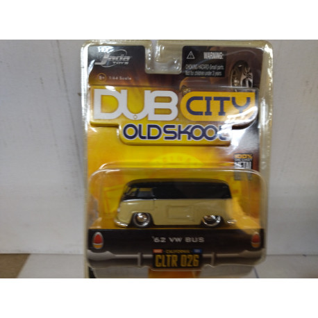 VOLKSWAGEN T1 1962 BUS BEIGE/BLACK 026 DUB CITY OLDSKOOL 1:64 JADA