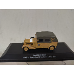 Sd.Kfz.1 1938 MERCEDES-BENZ 170 VK 1941 DAK LYBIA GERMANY WW 2 1:43 ALTAYA IXO