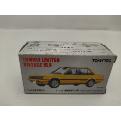 TOYOTA CARINA 1600 GT-R YELLOW 1:64 TOMICA LIMITED VINTAGE NEO N-59a