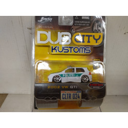 VOLKSWAGEN GOLF 2002 GTi POLIZEI 024 DUB CITY KUSTOMS 1:64 JADA