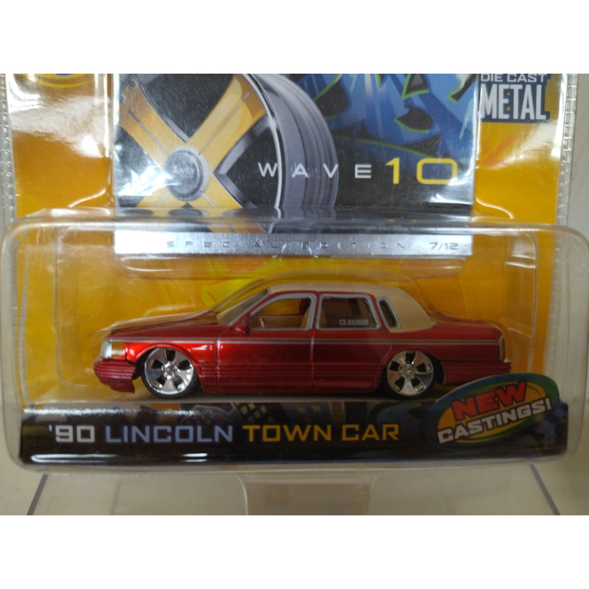 LINCOLN TOWN CAR 1990 RED 103 DUB CITY 1:64 JADA - BCN STOCK CARS