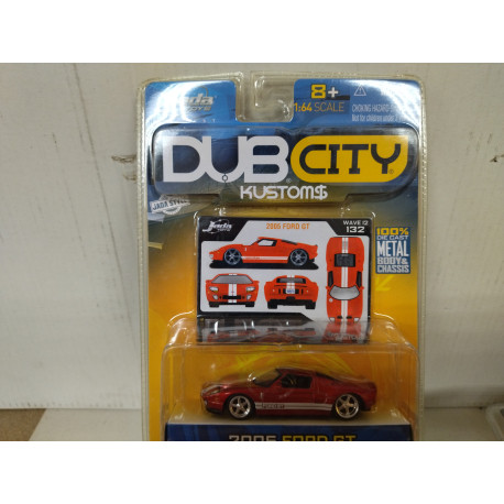 FORD GT 2005 RED 132 DUB CITY KUSTOMS 1:64 JADA