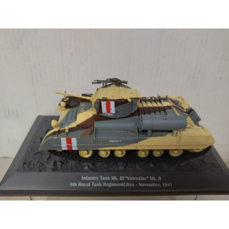 INFANTRY TANK MK.III VALENTINE MK.II UK 1941 TANKS WW 2 1:43 ALTAYA IXO