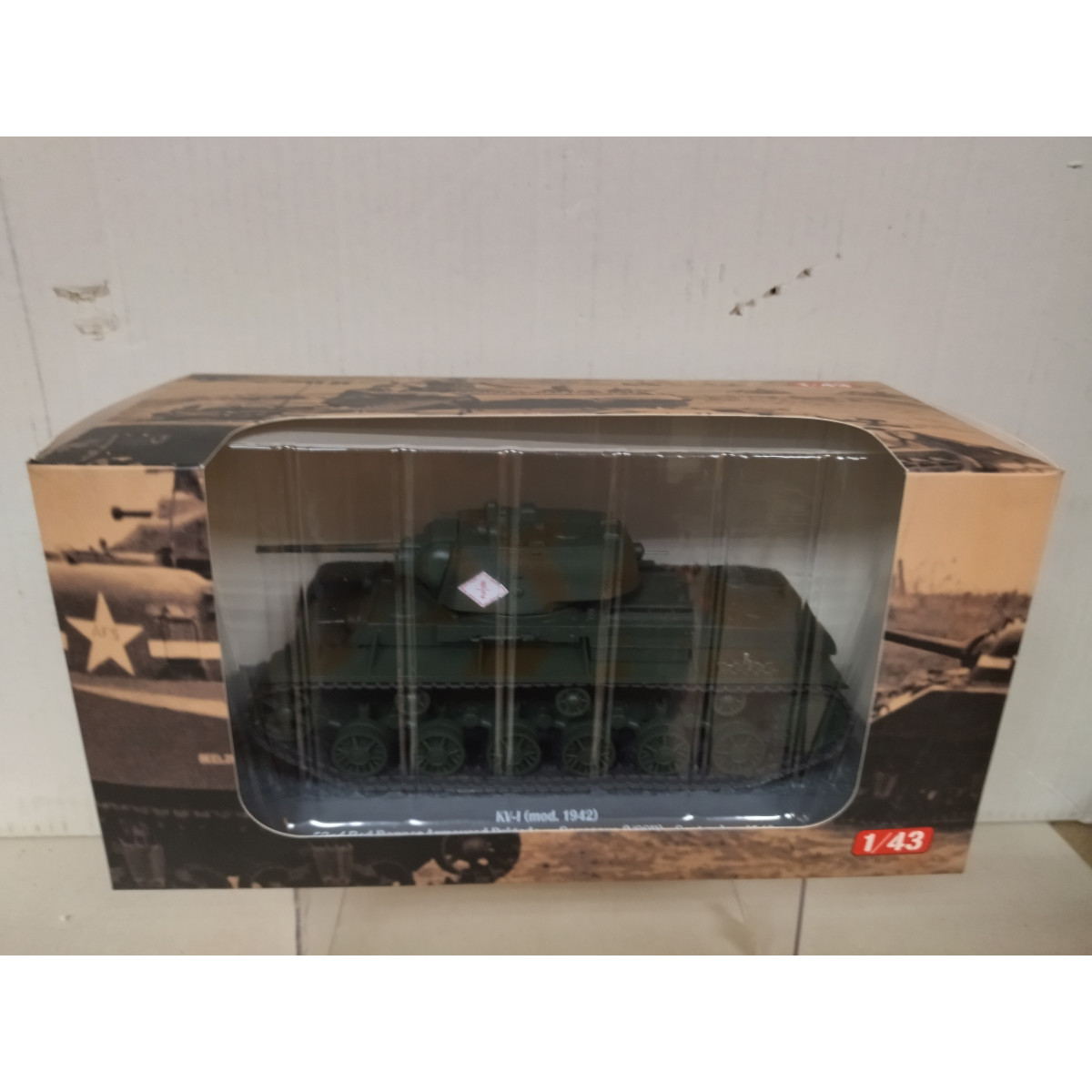 Char KV-1 échelle 1/43 Altaya IXO - Caucase URSS 1942, Modèle Militaire, Neuf